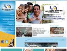 Tablet Screenshot of lojasantoantonio.com
